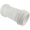 Klum WC napojenie, o 110 mm, flexi s drôtom, vstavaná dĺžka 180 - 500 mm PR7097C