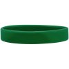 Silikónový náramok bez potlače zelený 202 mm Tmavo zelená