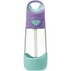 B.BOX BB500303 Tréningová fľaša so slamkou 450 ml Lilac Pop