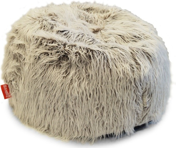 BeanBag Shaggy Multicolor white-brown