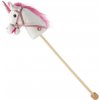 Hobby horse Jednorožec so zvukom a kolieskami Nia Baby Mix white