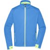 James & Nicholson Bunda JN 1126, softshellová, sportovní, pánská COT021126r0302-bright blue M Modrá jasná/žlutá jasná