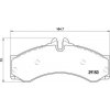 Sada brzdových platničiek kotúčovej brzdy BREMBO P 50 028