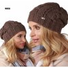 Fashionweek Dámska zimná čiapka BEANIE šmoulinka ZIZI-A4 Farba: Mocca, Veľkosť: Universal