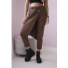Kesi Włoski Punto Milano Zimné nohavice s ozdobným zipsom hnedá