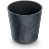 PROSPERPLAST Kvetináč URBI ROUND EFFECT 25cm antracit