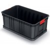 Modulárny prepravný box MODULAR SOLUTION 520x329x210 mm - farba: čierna (Kistenberg KMS553520-S411)