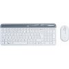 Set klávesnice a myši Logitech Slim Wireless Combo MK470, biela - CZ/SK (920-009205_CZ)