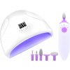 Verk 24406 Sada na nechty UV lampa 12 W + pilník 2v1