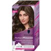 Schwarzkopf Perfect Mousse farba na vlasy 5-0 Strednehnedý (500) 35 ml, 5-0