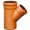 PIPELIFE PVC odbočka jednoduchá 45° pre kanalizačný systém SN4 100/100/4 KGEA