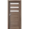 PORTA Doors SET Rámové dvere VERTE HOME D.3 so sklom, fólia Orech verona 2 + zárubeň PD-VER-D3_ORECHVERONA2
