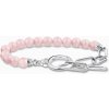 Thomas Sabo A2134-035-9-L19V Silver bracelet w. pink beads