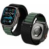Spigen Fabric Band (hook) Apple Watch 49 mm/46 mm/45 mm/44 mm Black Green AMP10223