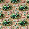 Bavlnený popelín s prasiatkami a traktory, 3D digitálna tlač 1 m