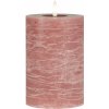 Ib Laursen LED sviečka Pillar Dark Malva 15 cm