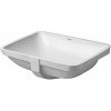 Duravit Starck 3 Umývadlo vstavané 49x37 cm, bez otvoru na batériu, s WonderGliss, biela 03054900001