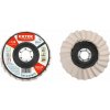 EXTOL PREMIUM 8803387 Kotúč leštiaci filcový, šikmé lamely, Ø125x12mm
