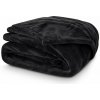 Deka mikroplyš 150x200 cm Čierna