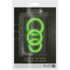 Ouch! Glow in the Dark 3 pcs Cock Ring Set