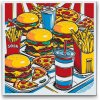 Vymalujsisam.sk Maľovanie podľa čísiel - Pop art - Fast food Veľkosť: 50x50cm, Rám: Bez rámu, iba zrolované plátno