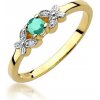 Blink-Blink Diamantový prsteň zo zlata so Smaragdom 2306ZSmDB