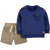 CARTERS CARTER'S Set 2dielny sveter, kraťasy Blue chlapec 6m