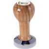 Buna café tamper, oliva, lak, SP, 49 mm, nerez lesk, plochý