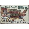 Ceduľa American Dream 40cm x 30cm Plechová tabuľa