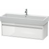DURAVIT Ketho závesná skrinka pod umývadlo, 1 zásuvka, 1150 x 440 x 410 mm, biela vysoký lesk, KT668902222