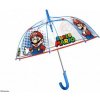 Perletti 75064 Super Mario deštník dětský automatický průhledný