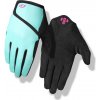 Detské cyklistické rukavice Giro DND Jr II Screaming Teal/Neon Pink L