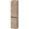 Duravit Sivida skrinka 40x37.4x176 cm bočné závesné čierna-dub SV1370LBD550000