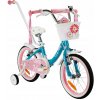 DETSKÝ BICYKEL 16 PALCOV MIRAVO HLINÍKOVÝ BICYKEL PRE DIEVČA S VODIČOU TYČOU