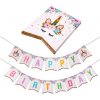 Girlanda Happy Birthday Jednorožec