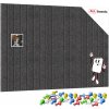 ALLboards Filcové panely na zeď 90×60 cm tmavě šedé, Z3_FELT60x30DARK_GRE