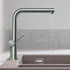 HANSGROHE Talis M54 páková drezová batéria s vyťažiteľným výtokom, 1jet, sBox, výška výtoku 265 mm, chróm, 72809000