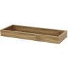 Autronic P-010 OAK Polička nástenná so zvýšenými okrajmi, MDF, dekor prírodný dub, balenie fólia
