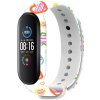 Rhinotech řemínek pro Xiaomi Mi Band 6 bílá - motiv srdce RTACC143