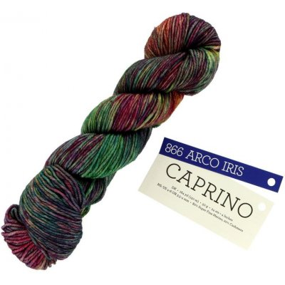 Malabrigo Caprino 866 Arco Iris fialovo zelená