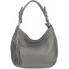 Mondo Italia kožená kabelka na rameno 210 tmavošedá
