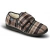 852-K85 MJARTAN-Uzatvorené papuče na suchý zips z ovčej vlny Veľkosť: 45