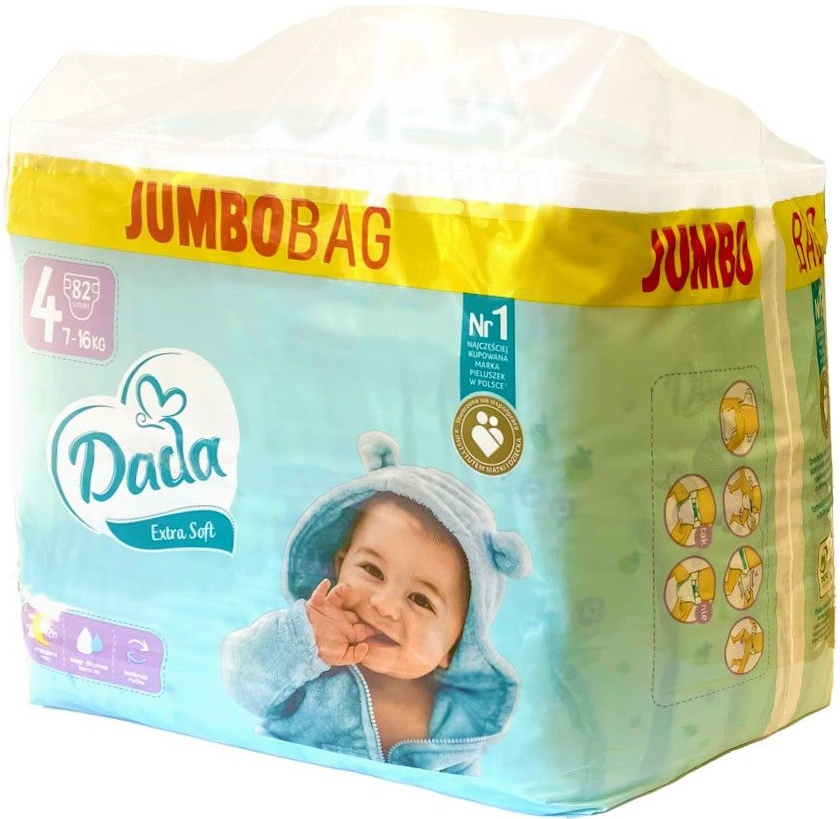 DADA Extra Soft 4 7-16 kg JUMBO BAG 82 ks