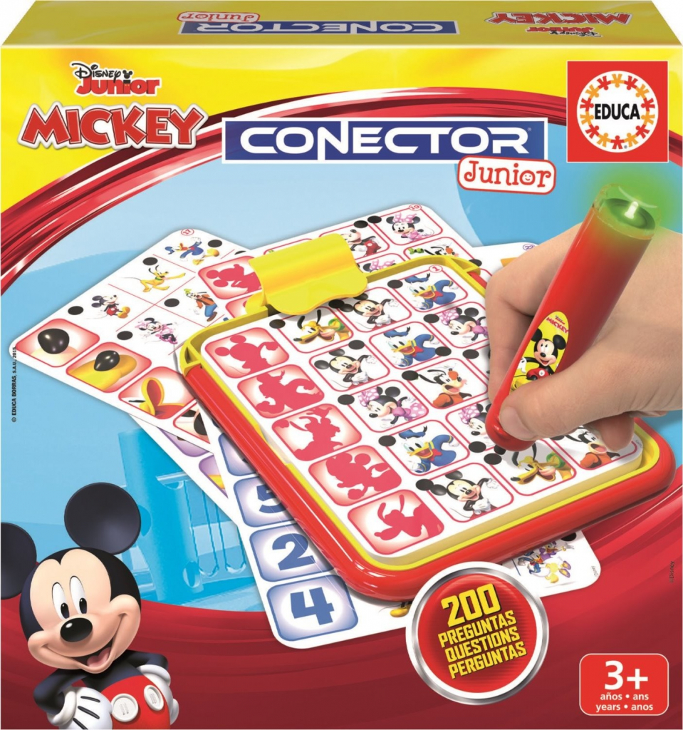 Educa Mickey and Minnie Disney Conector junior 40 kariet a 200 otázok a inteligentné pero