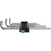 Wera 021909 Zástrčné kľúče 950/9 Hex-Plus 2, chrómované - 9 dielov