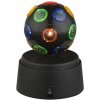Globo 28017 stolné svietidlo otočná disko guľa Disco 3x0,06W - multicolor, vypínač na tele, čierna