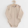 Dojčenské body celorozopínacie New Baby Classic II svetlo béžové 56 (0-3m)