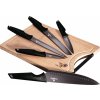 BerlingerHaus sada nožov s doskou 6ks BH-2708 Black Rose