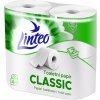 Toaletný papier Linteo Classic 4 role, 2-vrstvový, biely
