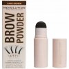 Makeup Revolution London Brow Powder Stamp & Stencil pudr na obočí se šablonami Dark Brown 0,65 g